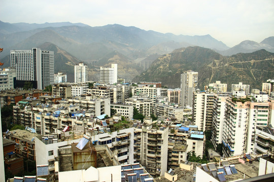 四川省攀枝花市鳥瞰